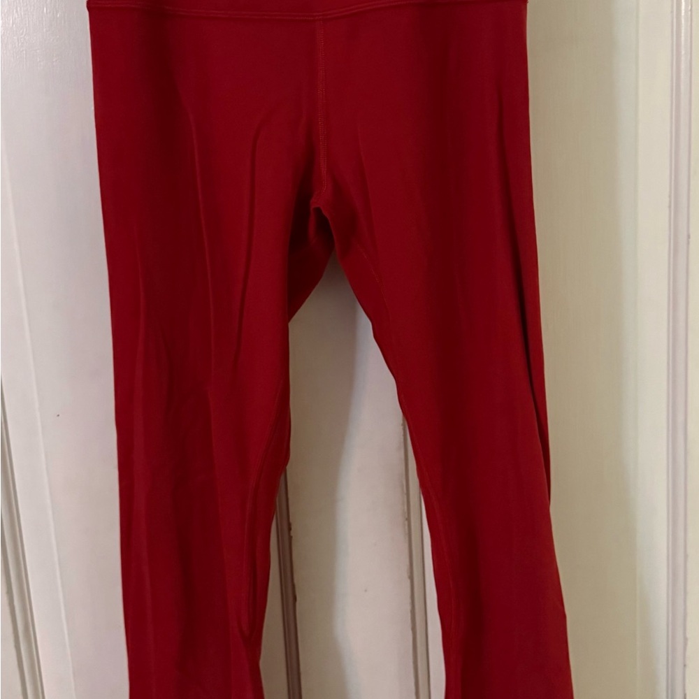 Lululemon Align Leggings, Size 6, Red, 25”, GUC